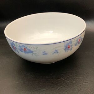 Global Bowl White Floral Print